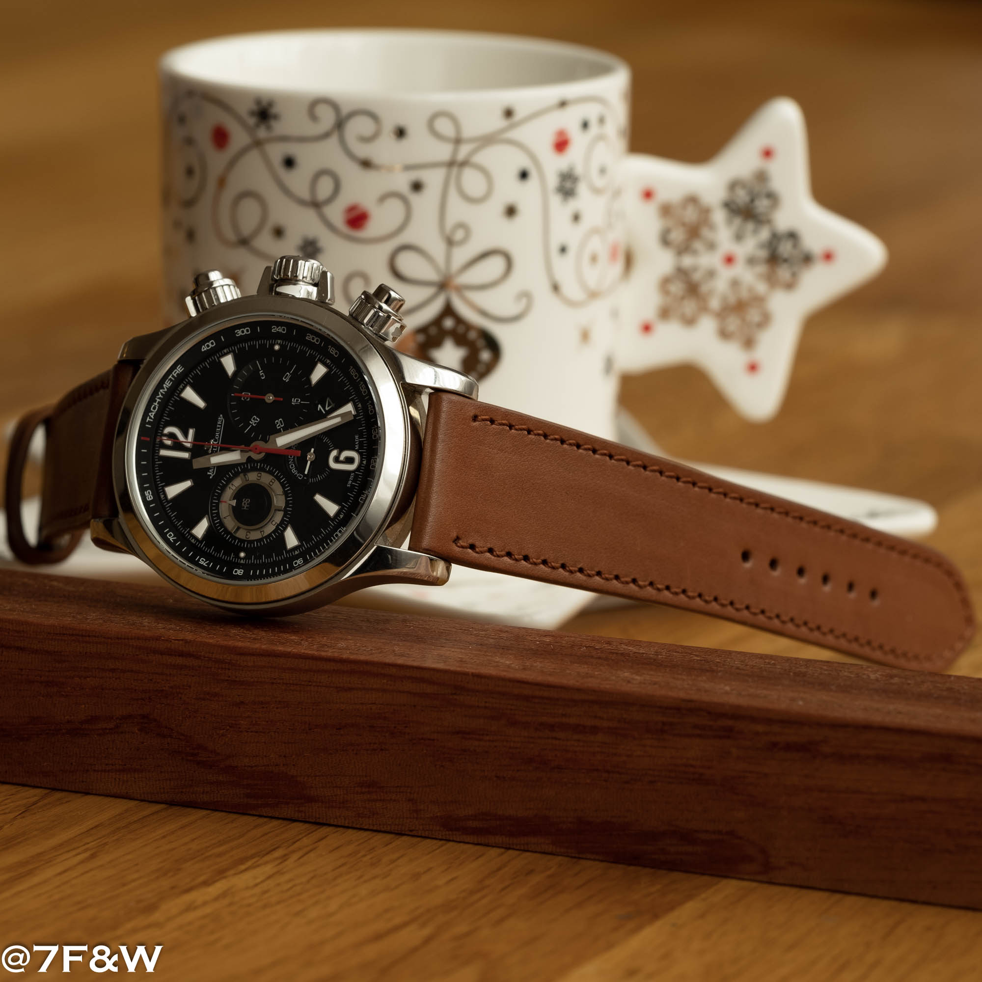 brown leather watch band
