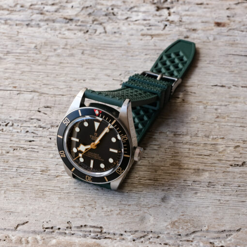 Rubber watch strap, Green- Seaweed