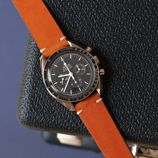 Watch Strap - Natural Leather, Orange, SLIM - Maryland