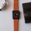 Apple Watch Strap - Natural Leather, Orange - Maryland