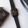 Apple Watch Strap - Natural Leather, Black- All black